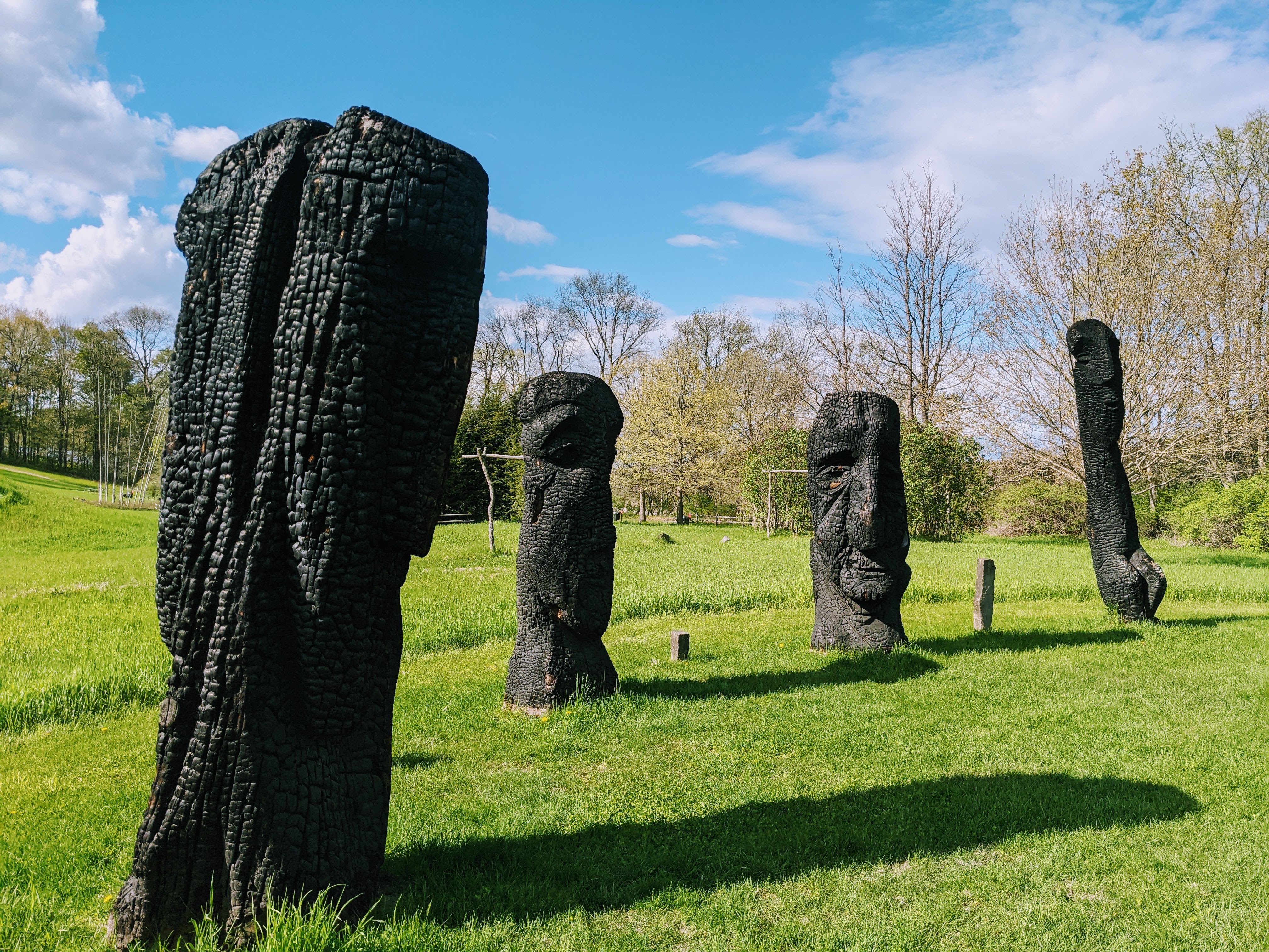 One of the sculpture works.